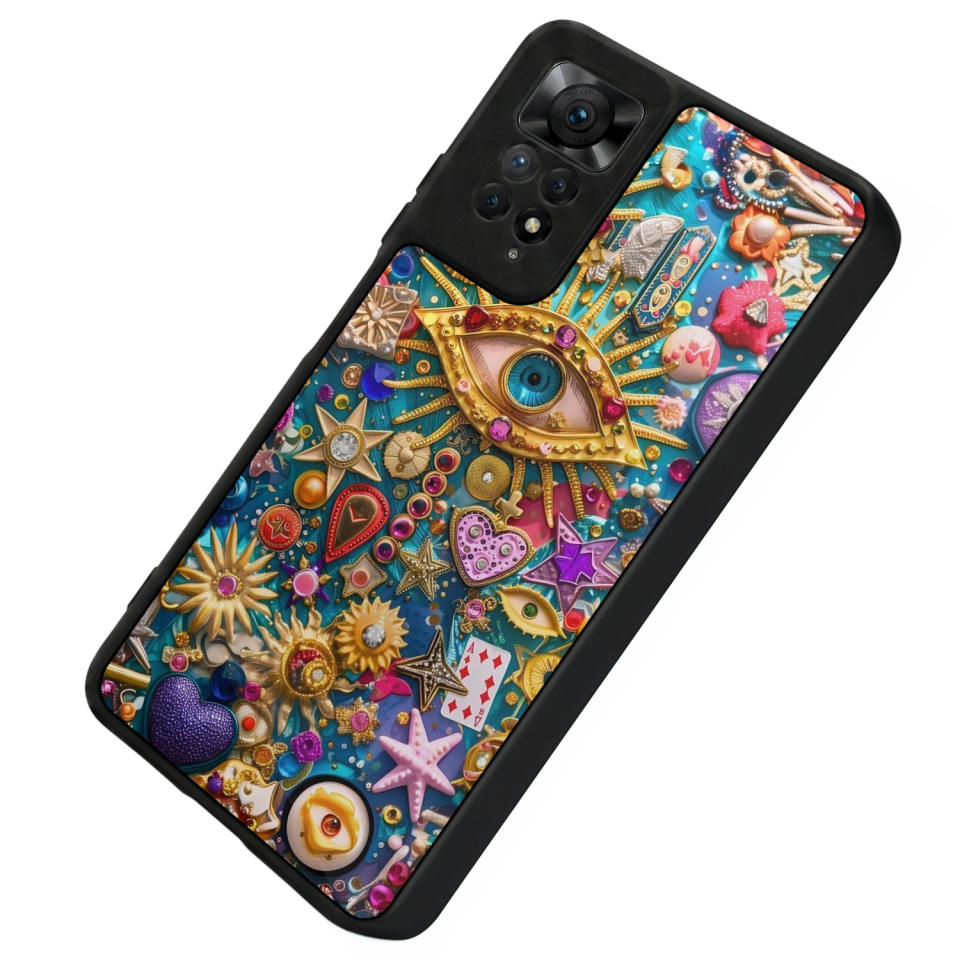 Xiaomi Redmi Note 11 Pro Uyumlu Göz Tasarımlı Glossy Premium Kılıf