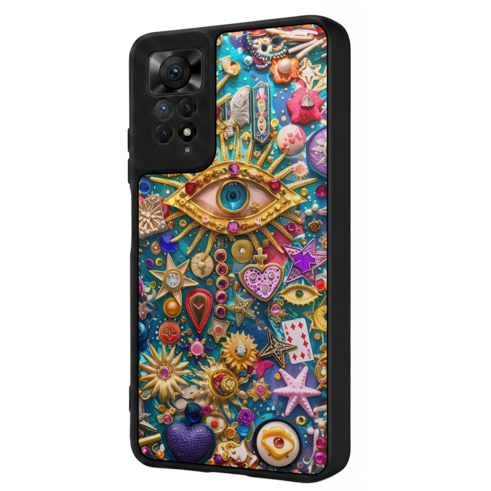 Xiaomi Redmi Note 11 Pro Uyumlu Göz Tasarımlı Glossy Premium Kılıf