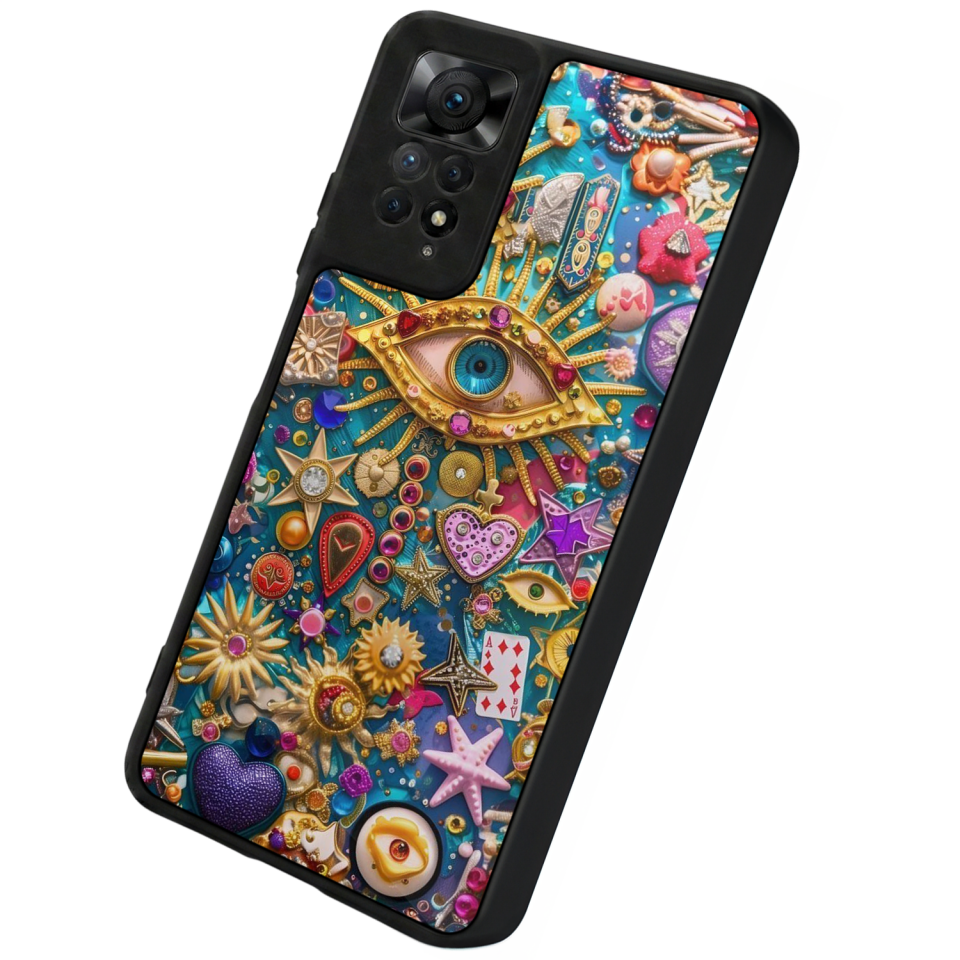 Xiaomi Redmi Note 11 Pro Uyumlu Göz Tasarımlı Glossy Premium Kılıf