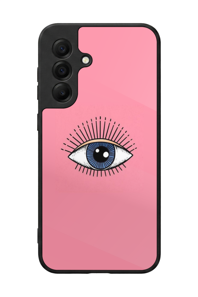 Samsung Galaxy A17 Uyumlu Göz Tasarımlı Glossy Premium Kılıf