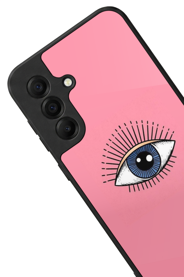 Samsung Galaxy A17 Uyumlu Göz Tasarımlı Glossy Premium Kılıf