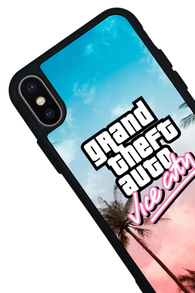 iPhone X/ XS Uyumlu GTA Tasarımlı Glossy Premium Kılıf