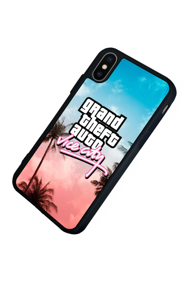 iPhone X/ XS Uyumlu GTA Tasarımlı Glossy Premium Kılıf