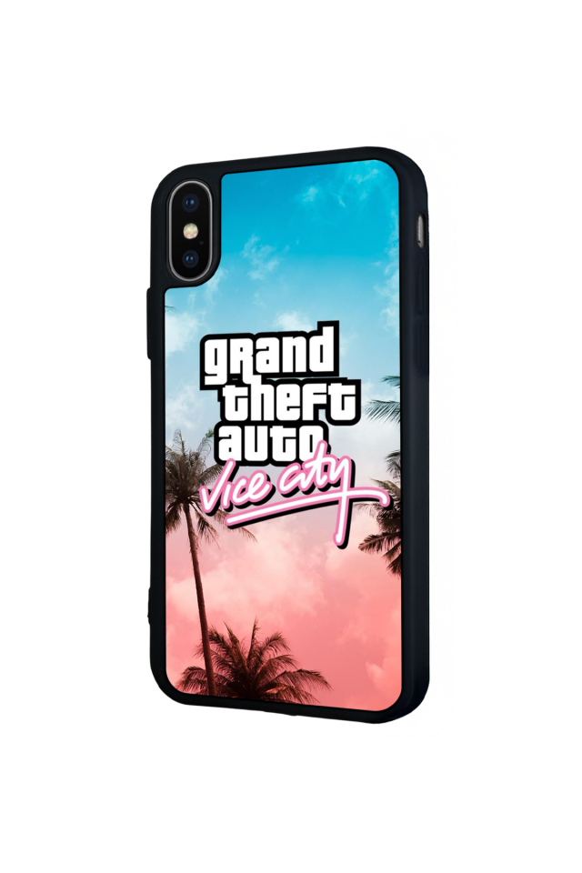 iPhone X/ XS Uyumlu GTA Tasarımlı Glossy Premium Kılıf
