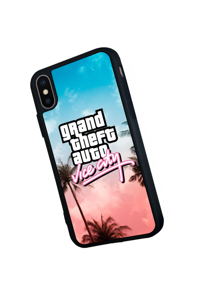 iPhone X/ XS Uyumlu GTA Tasarımlı Glossy Premium Kılıf