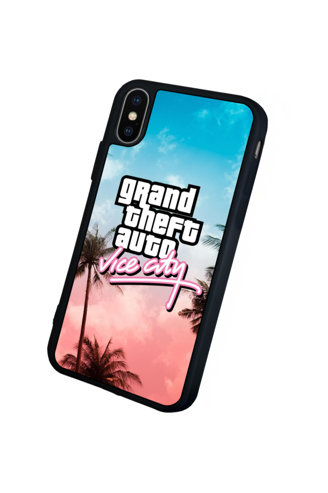 iPhone X/ XS Uyumlu GTA Tasarımlı Glossy Premium Kılıf