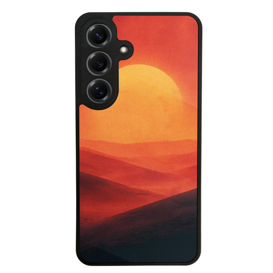 Samsung Galaxy S25 Uyumlu Güneş Tasarımlı Glossy Premium Kılıf