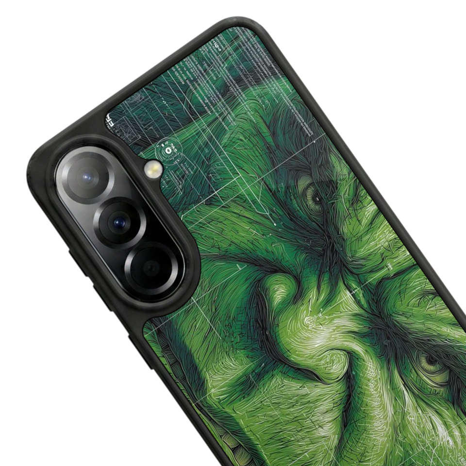 Samsung Galaxy A37 Uyumlu Hulk Tasarımlı Glossy Premium Kılıf