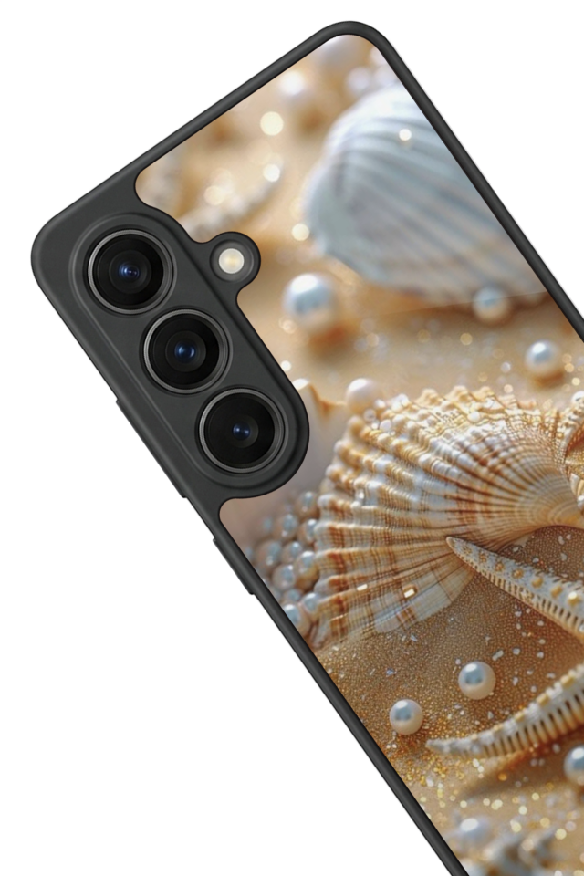 Samsung Galaxy S26 Uyumlu  İnci Tasarımlı Glossy Premium Kılıf