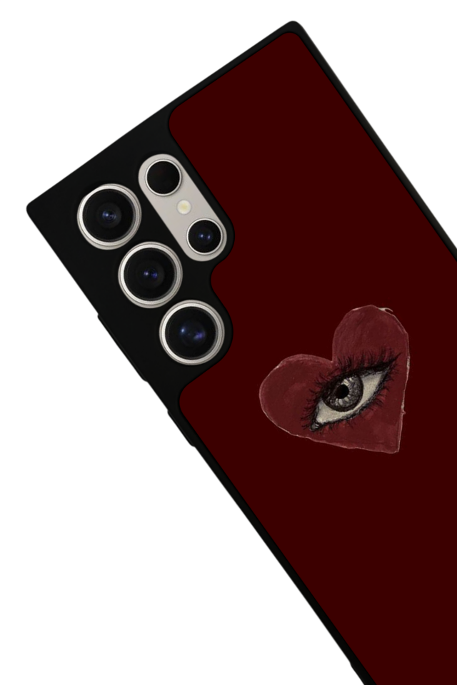 Samsung Galaxy S22 Ultra Uyumlu Kalp Love Tasarımlı Glossy Premium Kılıf