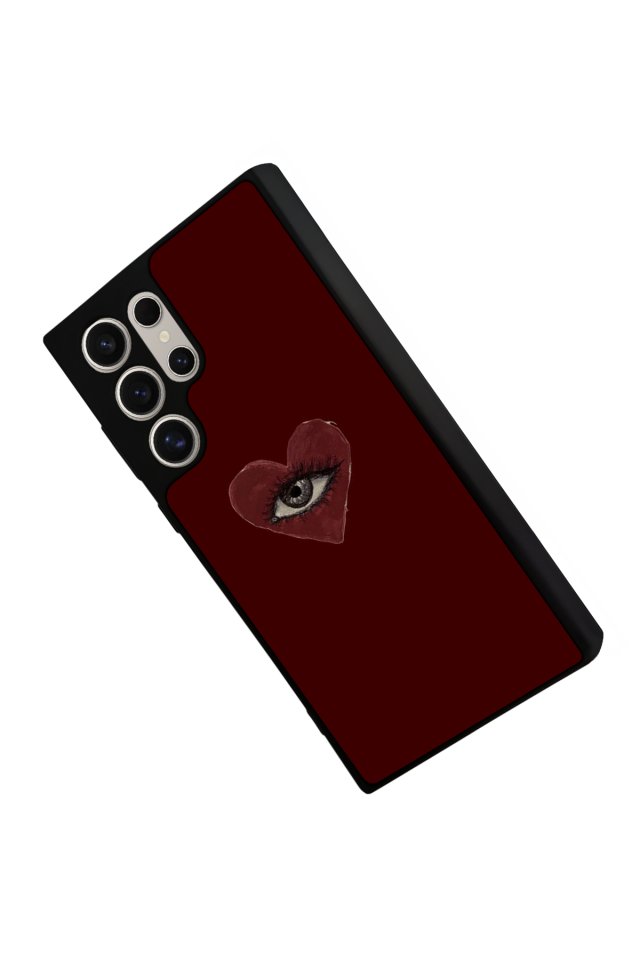 Samsung Galaxy S22 Ultra Uyumlu Kalp Love Tasarımlı Glossy Premium Kılıf