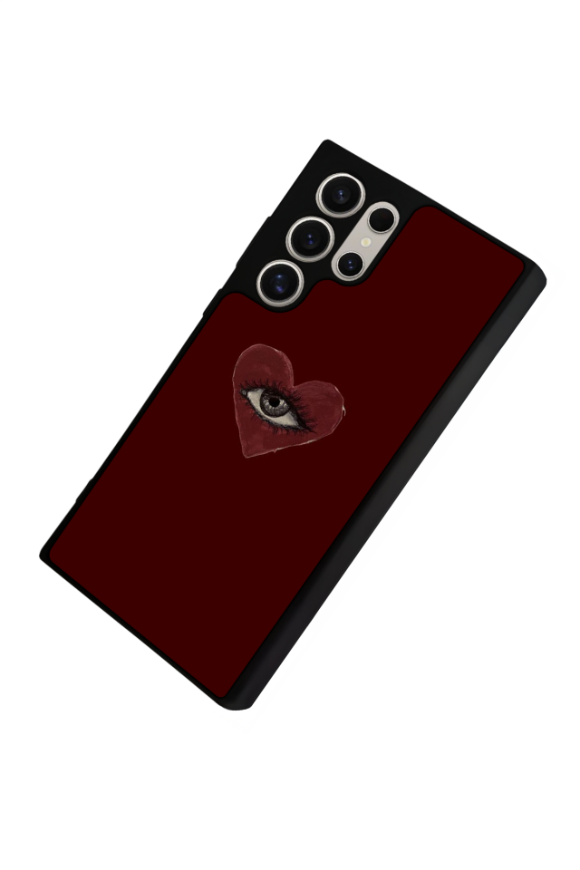 Samsung Galaxy S22 Ultra Uyumlu Kalp Love Tasarımlı Glossy Premium Kılıf