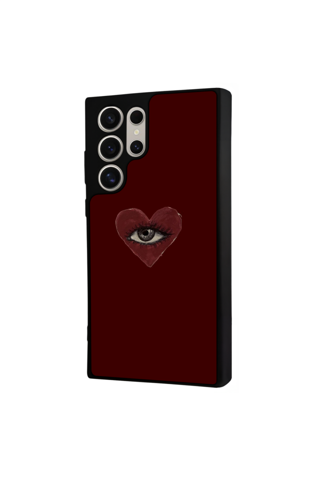 Samsung Galaxy S22 Ultra Uyumlu Kalp Love Tasarımlı Glossy Premium Kılıf