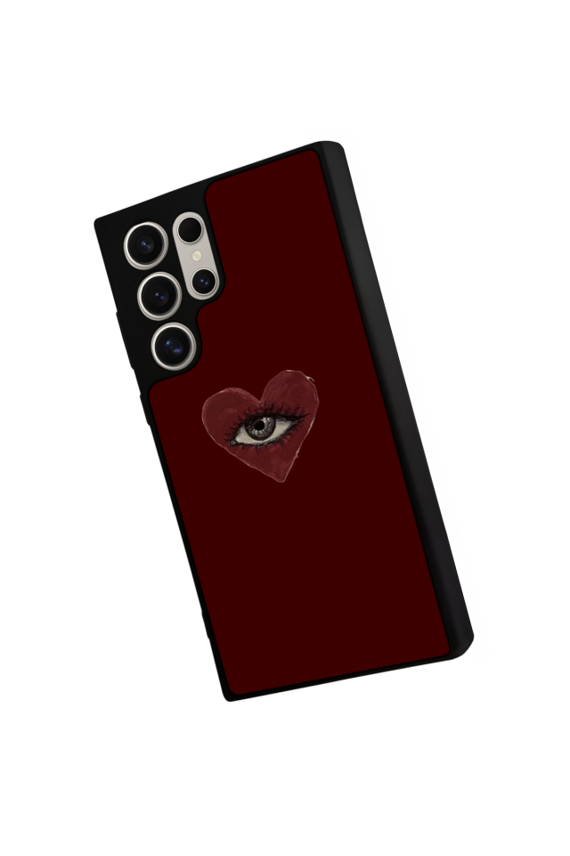 Samsung Galaxy S22 Ultra Uyumlu Kalp Love Tasarımlı Glossy Premium Kılıf