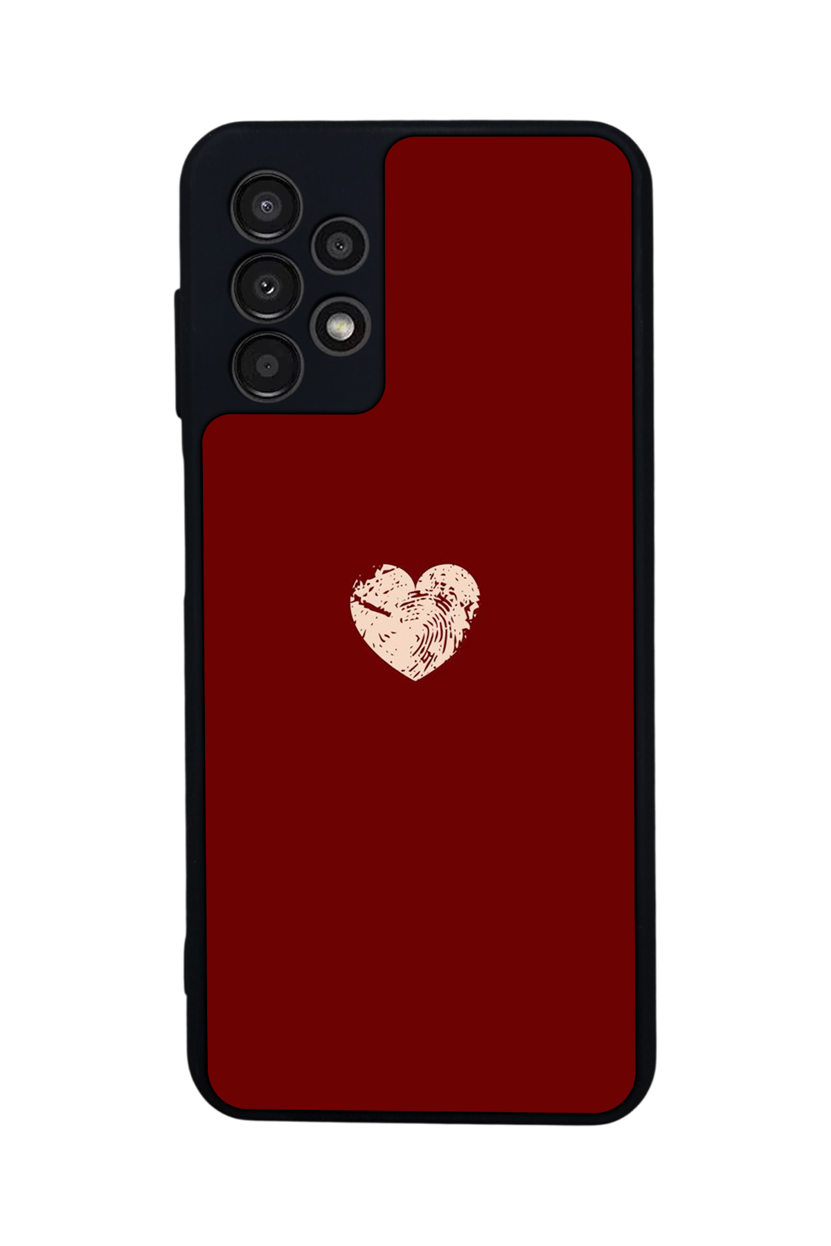 Samsung Galaxy A23 Uyumlu Kalp Love Tasarımlı Glossy Premium Kılıf