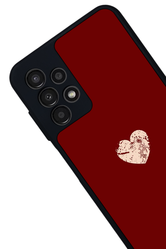 Samsung Galaxy A23 Uyumlu Kalp Love Tasarımlı Glossy Premium Kılıf