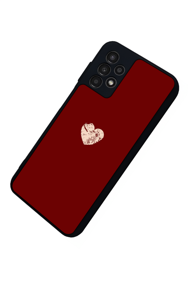 Samsung Galaxy A23 Uyumlu Kalp Love Tasarımlı Glossy Premium Kılıf