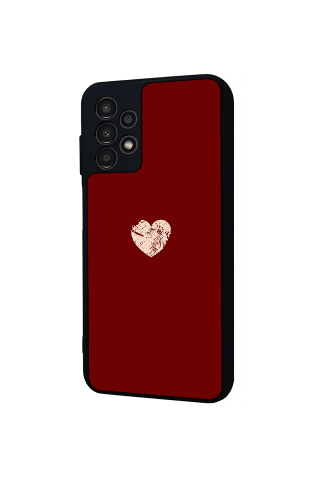 Samsung Galaxy A23 Uyumlu Kalp Love Tasarımlı Glossy Premium Kılıf