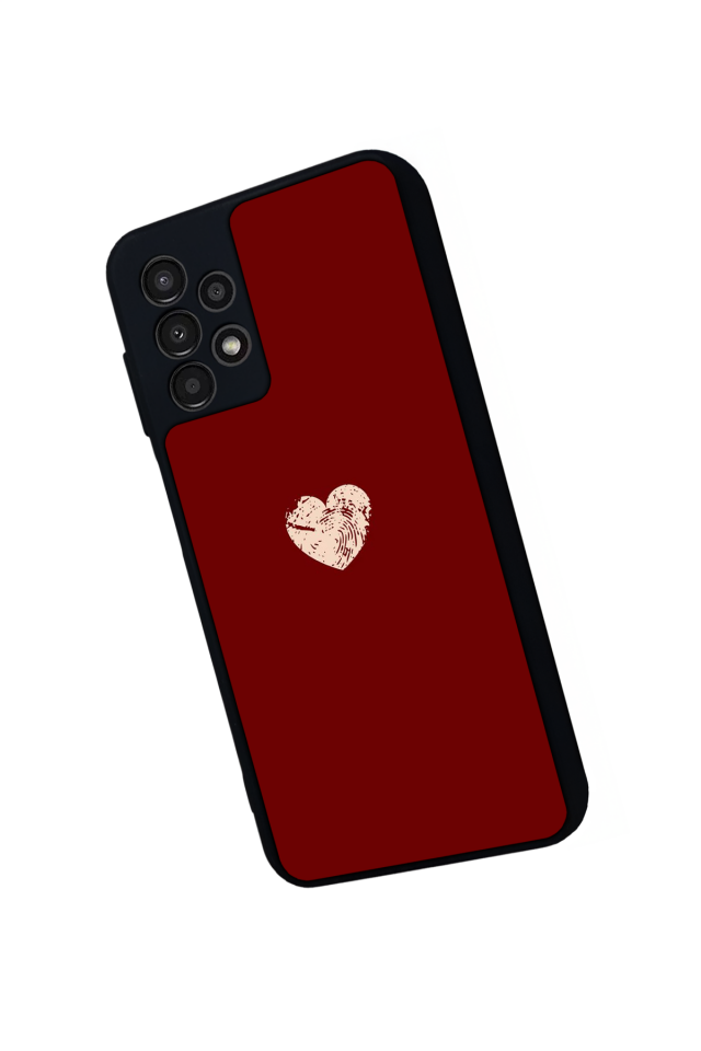 Samsung Galaxy A23 Uyumlu Kalp Love Tasarımlı Glossy Premium Kılıf