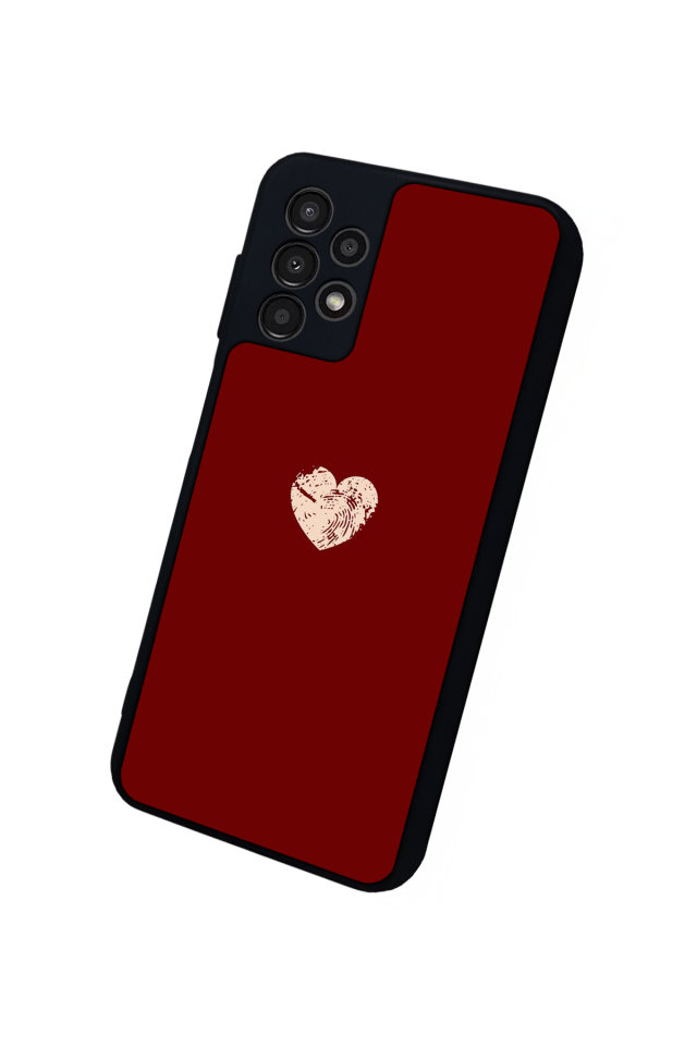 Samsung Galaxy A23 Uyumlu Kalp Love Tasarımlı Glossy Premium Kılıf