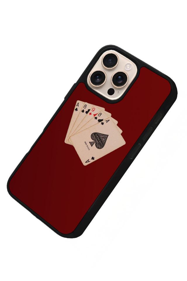 iPhone 15 Pro Uyumlu Kart Tasarımlı Glossy Premium Kılıf