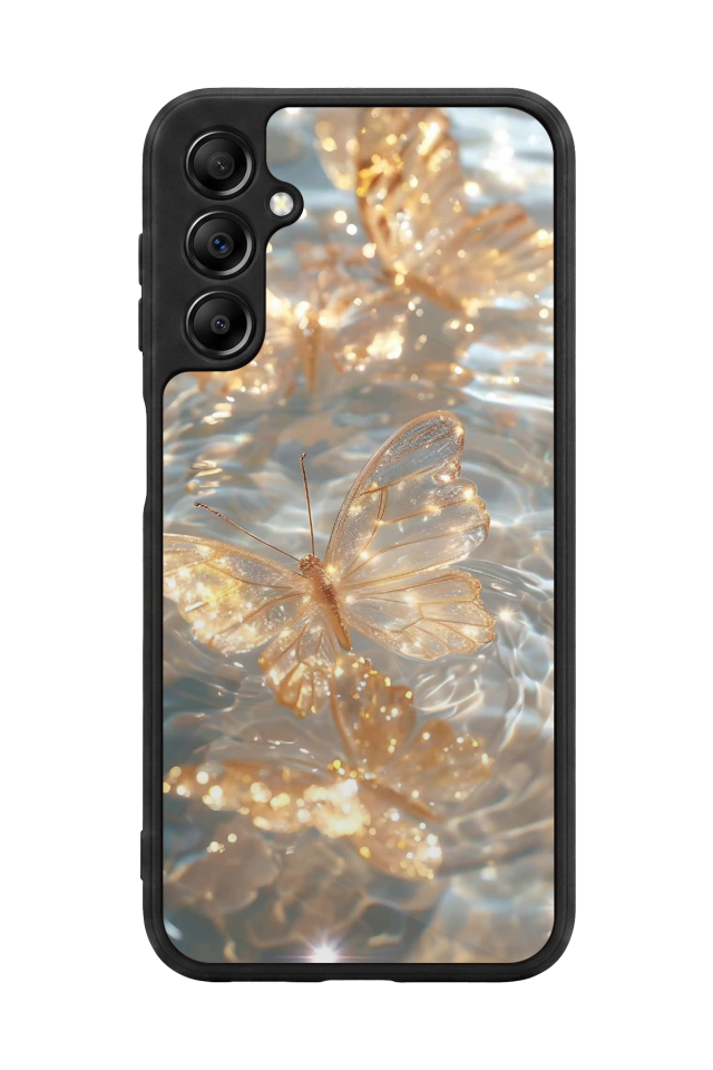 Samsung Galaxy A14 Uyumlu Kelebek Tasarımlı Glossy Premium Kılıf