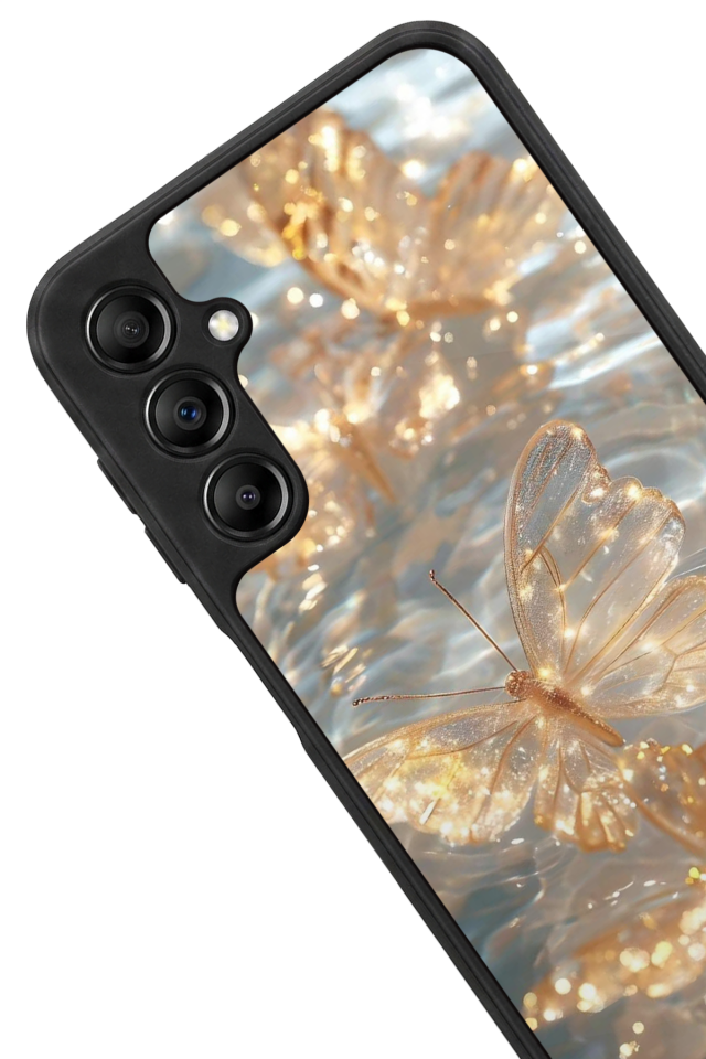 Samsung Galaxy A14 Uyumlu Kelebek Tasarımlı Glossy Premium Kılıf