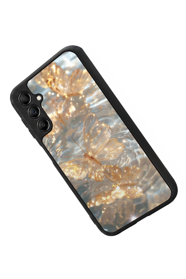 Samsung Galaxy A14 Uyumlu Kelebek Tasarımlı Glossy Premium Kılıf