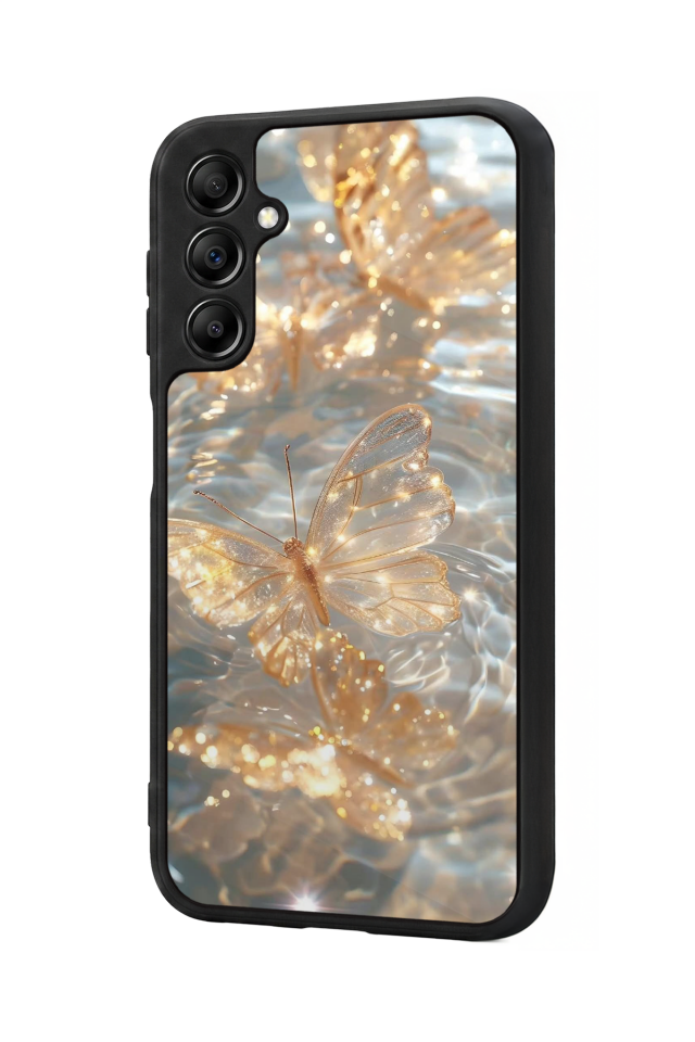 Samsung Galaxy A14 Uyumlu Kelebek Tasarımlı Glossy Premium Kılıf