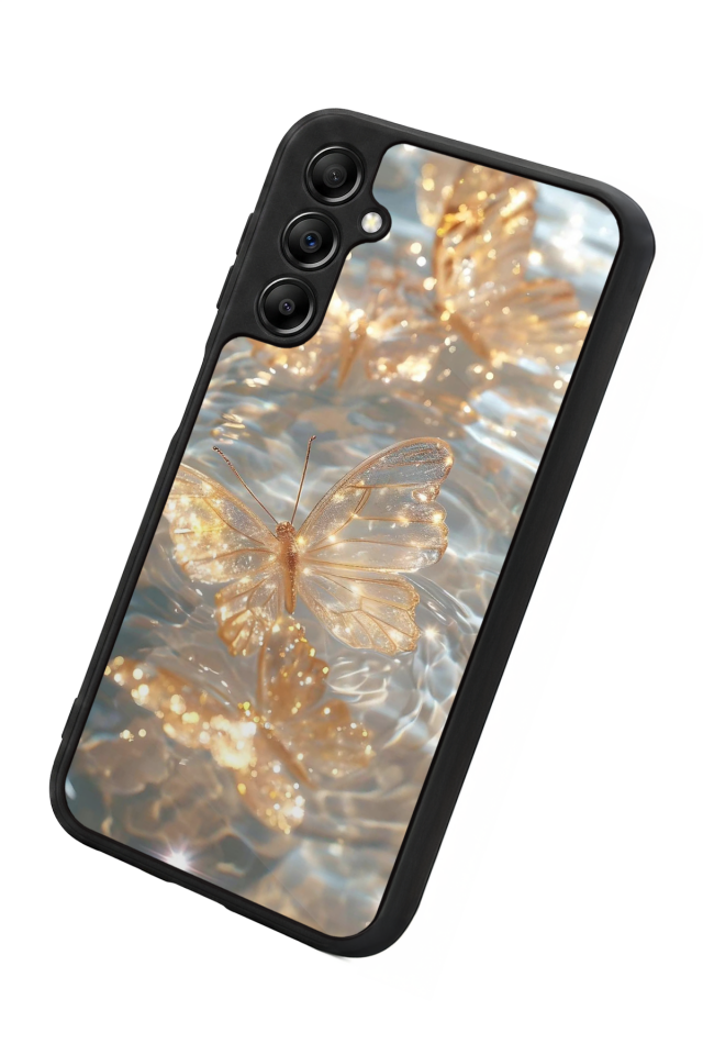 Samsung Galaxy A14 Uyumlu Kelebek Tasarımlı Glossy Premium Kılıf