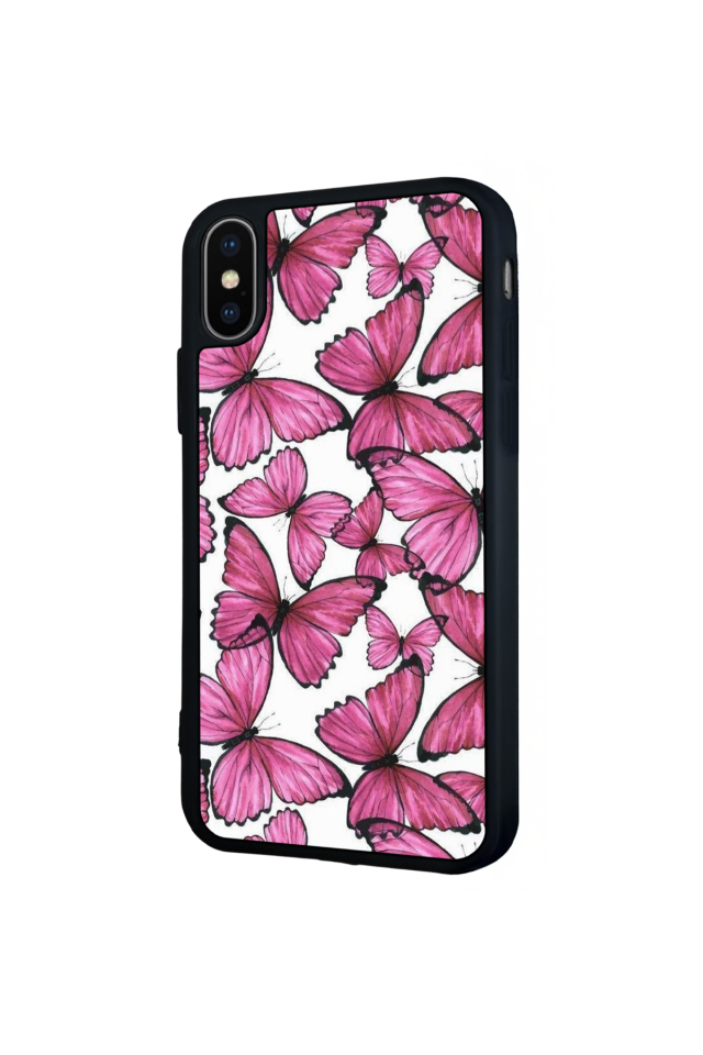 iPhone XS Max Uyumlu Kelebek Tasarımlı Glossy Premium Kılıf