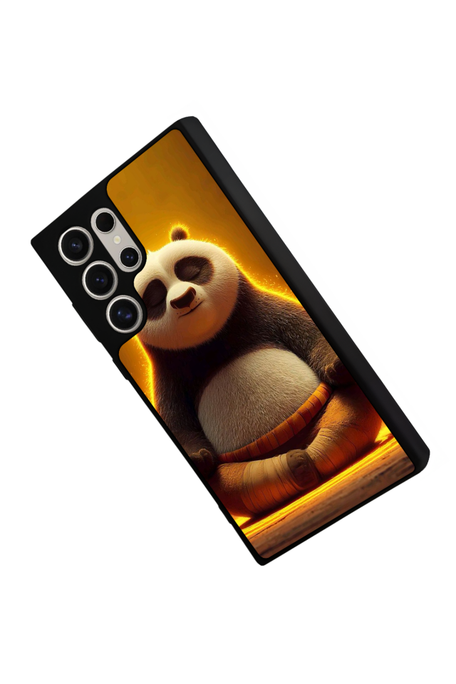 Samsung Galaxy S23 Ultra Uyumlu Kung Fu Panda Tasarımlı Glossy Premium Kılıf