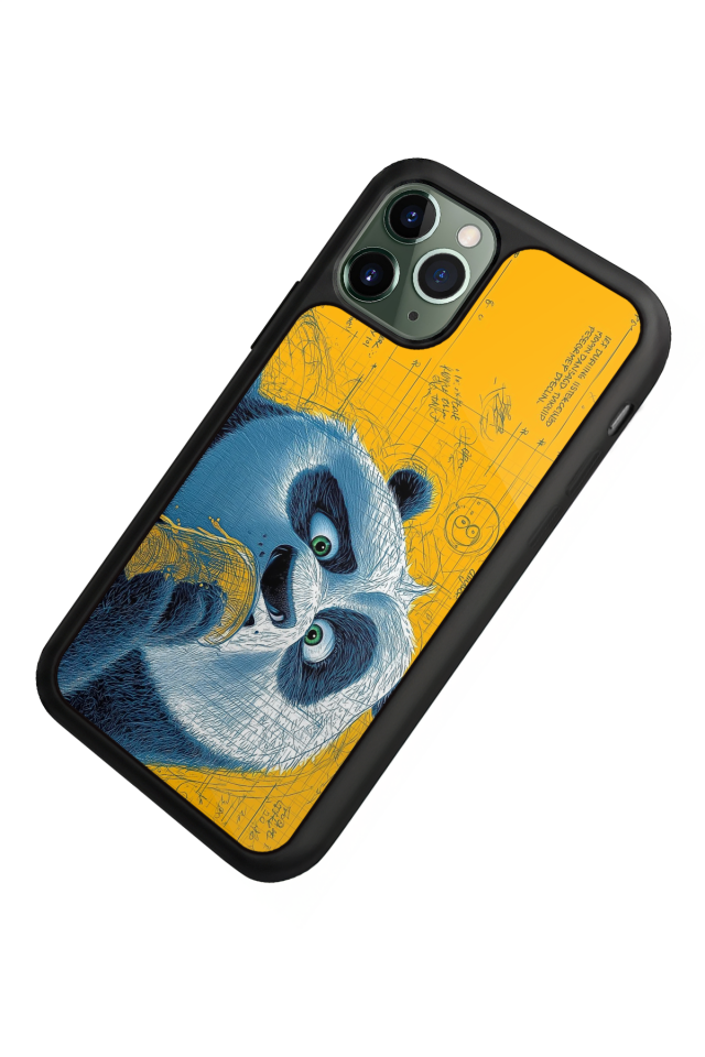 iPhone 11 Pro Uyumlu Kung Fu Panda Tasarımlı Glossy Premium Kılıf