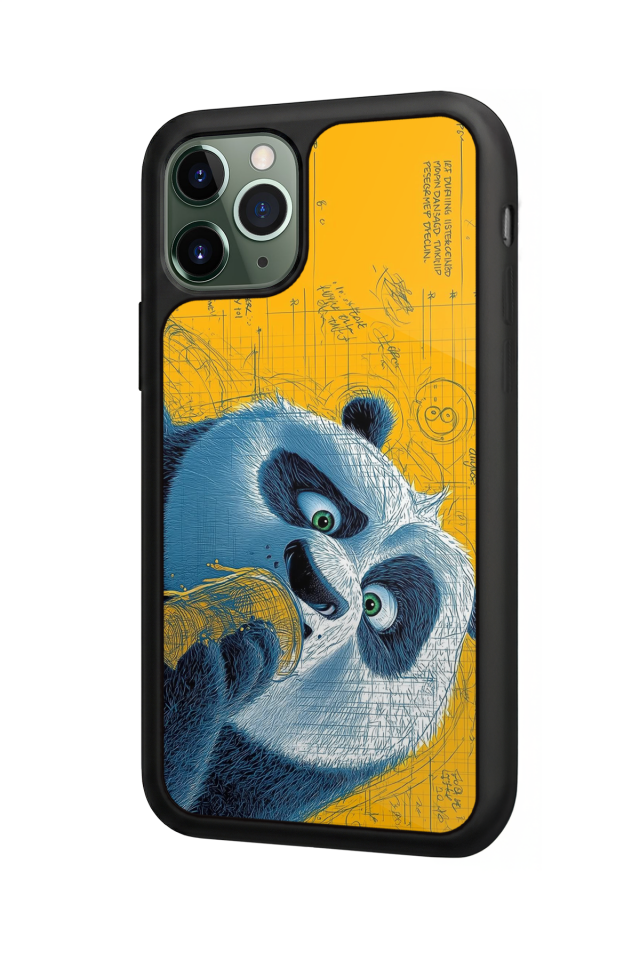 iPhone 11 Pro Uyumlu Kung Fu Panda Tasarımlı Glossy Premium Kılıf