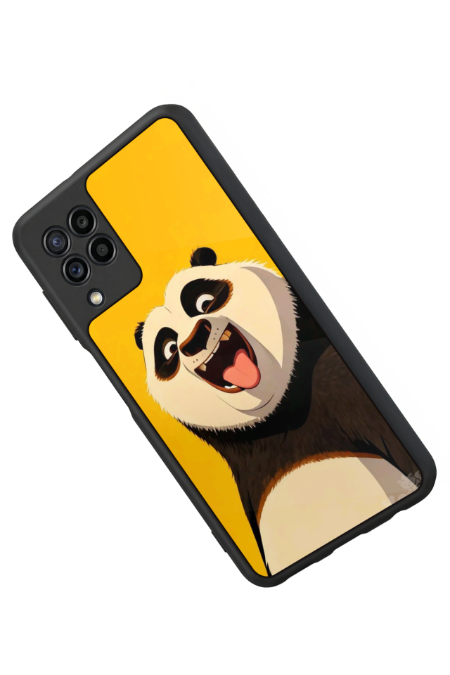 Samsung Galaxy M22 Uyumlu Kung Fu Panda Tasarımlı Glossy Premium Kılıf
