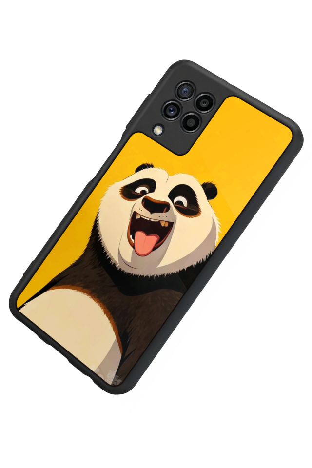 Samsung Galaxy M22 Uyumlu Kung Fu Panda Tasarımlı Glossy Premium Kılıf