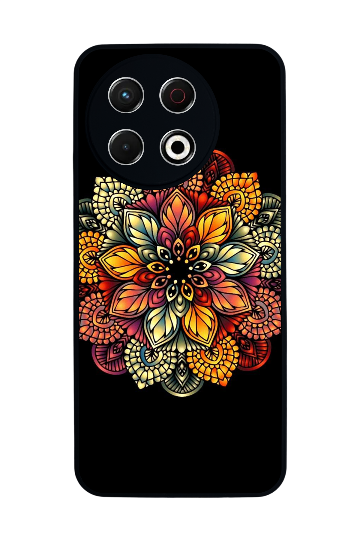 Tecno Spark 30 Pro Uyumlu Mandala Tasarımlı Glossy Premium Kılıf