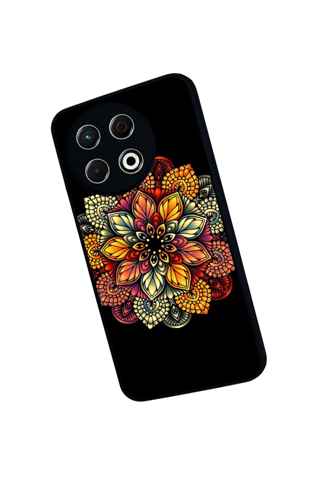 Tecno Spark 30 Pro Uyumlu Mandala Tasarımlı Glossy Premium Kılıf