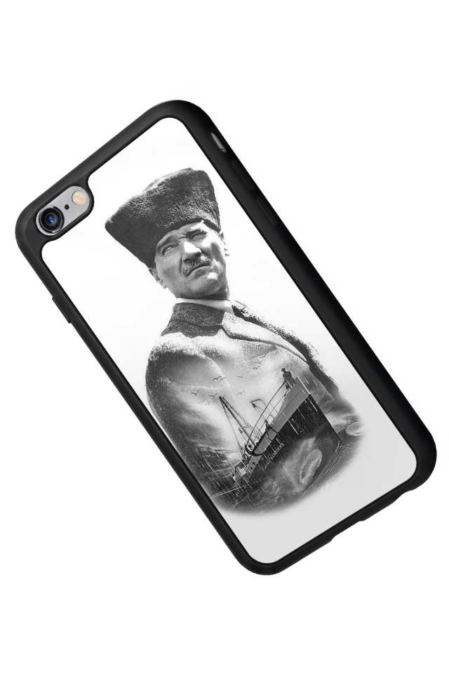 iPhone 6 Plus Uyumlu Mustafa Kemal Ataturk Tasarımlı Glossy Premium Kılıf