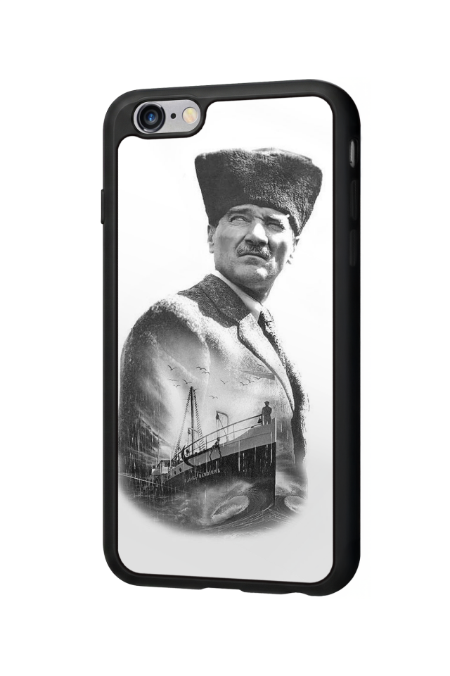 iPhone 6 Plus Uyumlu Mustafa Kemal Ataturk Tasarımlı Glossy Premium Kılıf