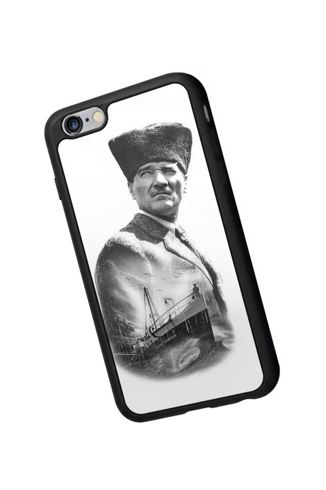 iPhone 6 Plus Uyumlu Mustafa Kemal Ataturk Tasarımlı Glossy Premium Kılıf