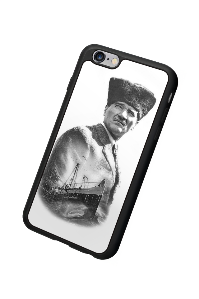 iPhone 6 Plus Uyumlu Mustafa Kemal Ataturk Tasarımlı Glossy Premium Kılıf