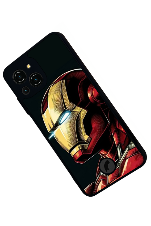 Reeder S23 Pro Max Uyumlu  Iron Man ( Demir Adam ) Tasarımlı Glossy Premium Kılıf