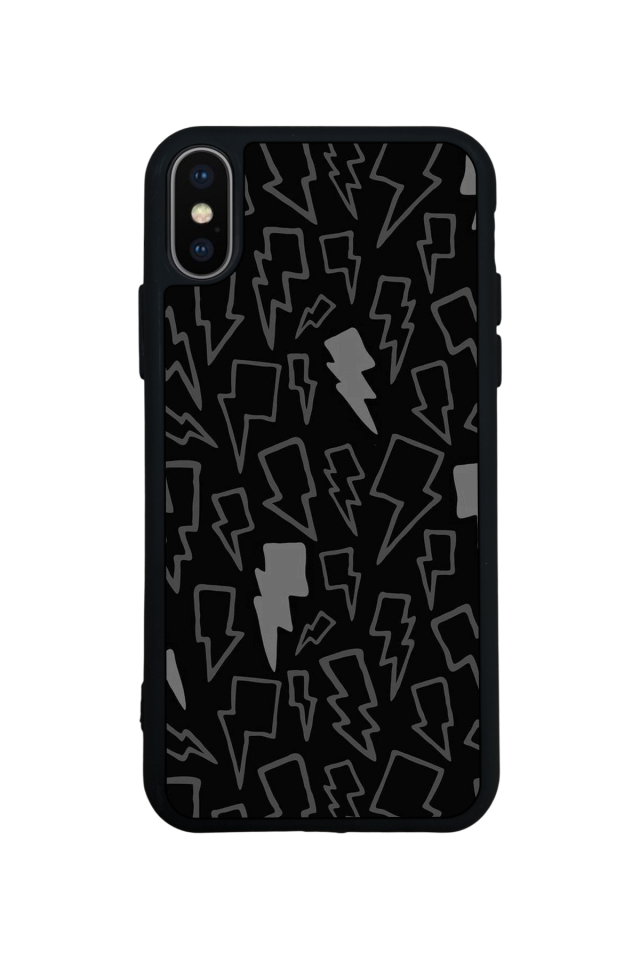 iPhone X/ XS Uyumlu Simsek Tasarımlı Glossy Premium Kılıf