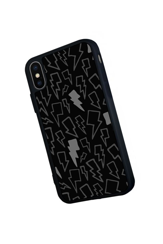 iPhone X/ XS Uyumlu Simsek Tasarımlı Glossy Premium Kılıf