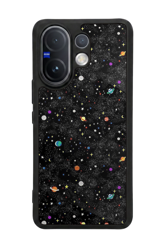 Vivo V60 Uyumlu Uzay Tasarımlı Glossy Premium Kılıf