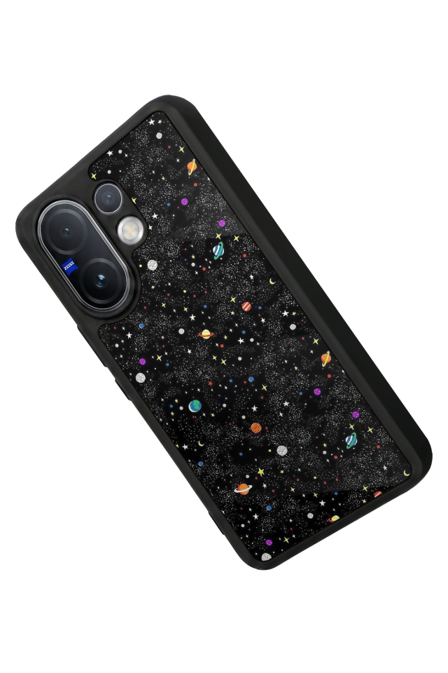 Vivo V60 Uyumlu Uzay Tasarımlı Glossy Premium Kılıf