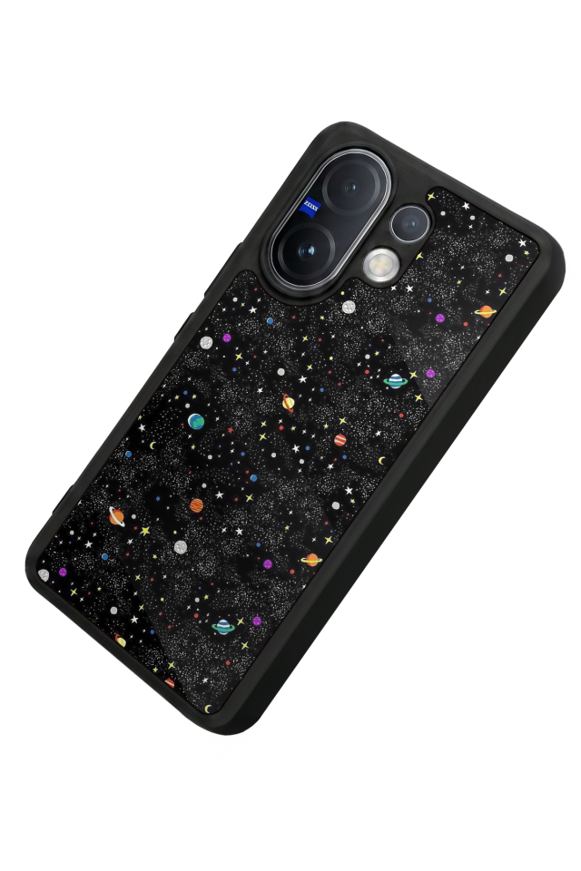 Vivo V60 Uyumlu Uzay Tasarımlı Glossy Premium Kılıf