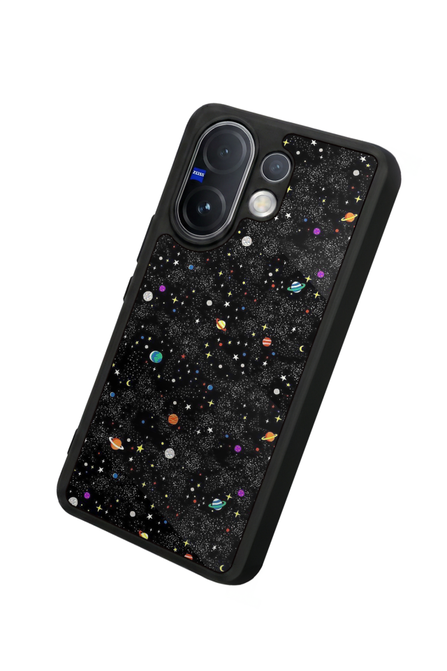 Vivo V60 Uyumlu Uzay Tasarımlı Glossy Premium Kılıf