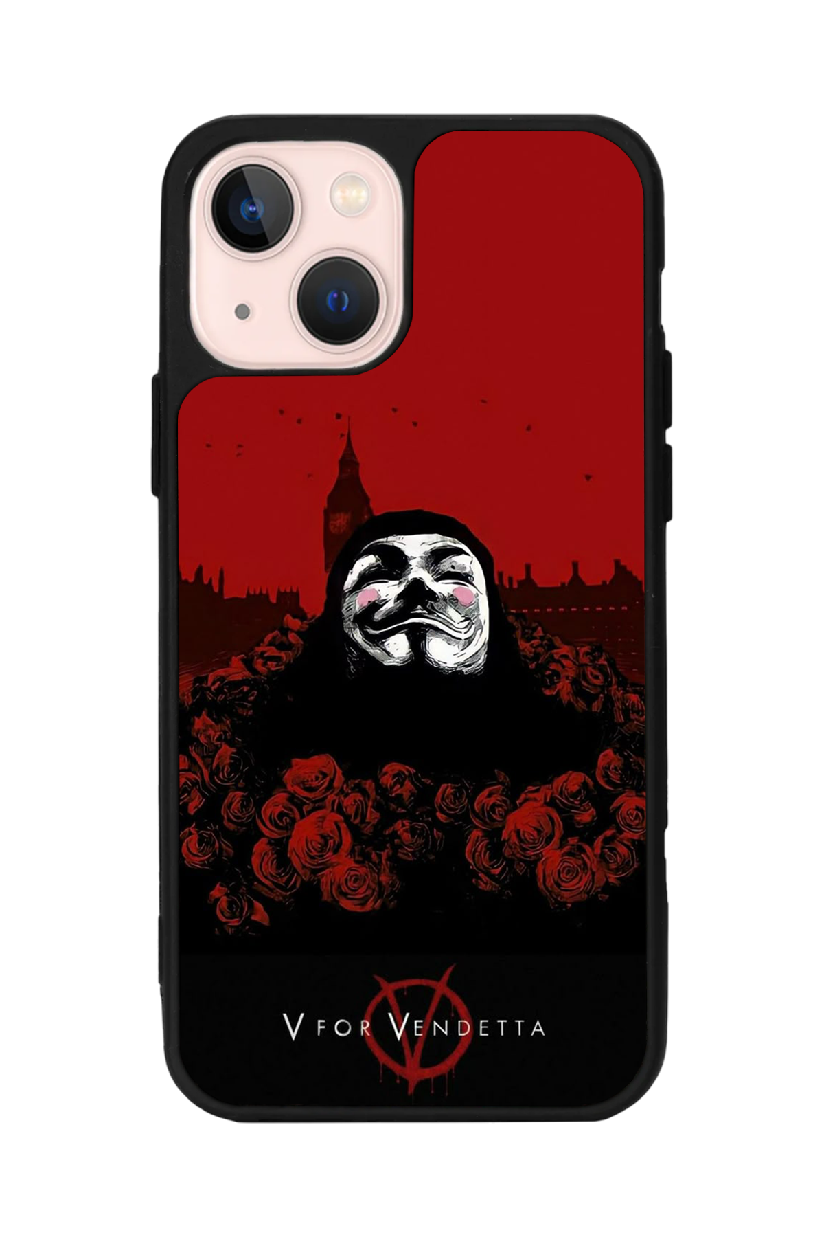 iPhone 13/14 Uyumlu Vendetta Tasarımlı Glossy Premium Kılıf